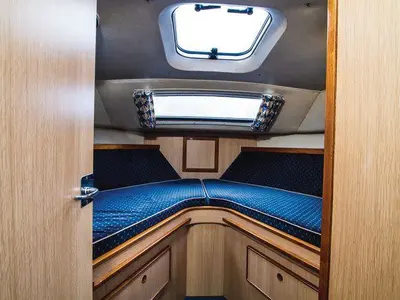 Cabin on Curlew WHS - Budget 1, a Cygnet Curlew WHS motorboat at Laggan, United Kingdom