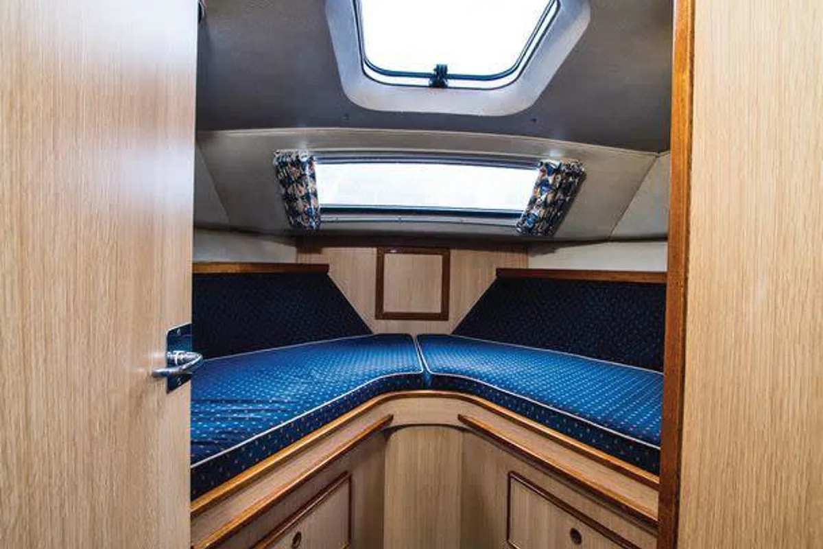 Cabin on Curlew WHS - Budget 1, a Cygnet Curlew WHS motorboat at Laggan, United Kingdom