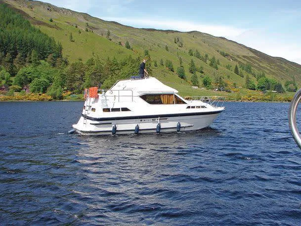 Exterior view of Curlew WHS - Budget 1, a Cygnet Curlew WHS motorboat at Laggan, United Kingdom