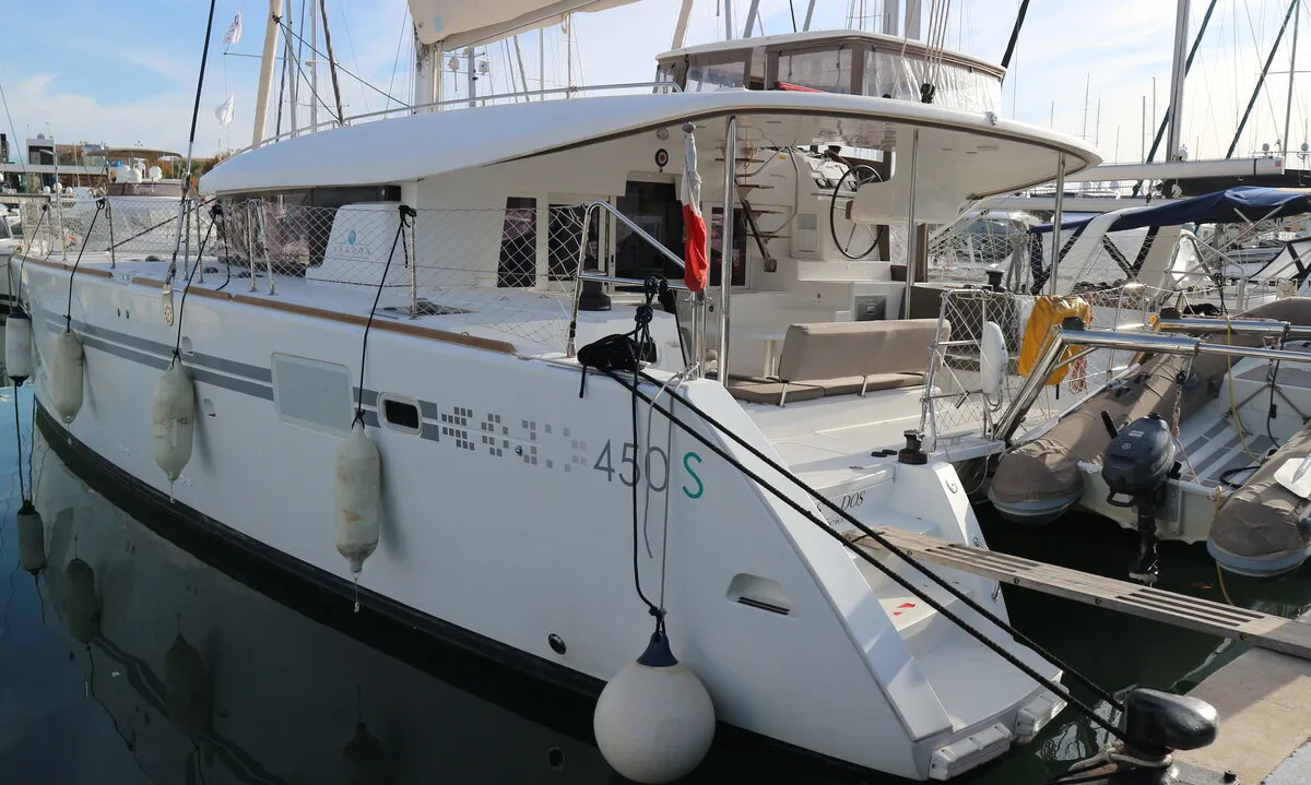 Lagoon 450 S, a catamaran at Palma de Mallorca, Spain