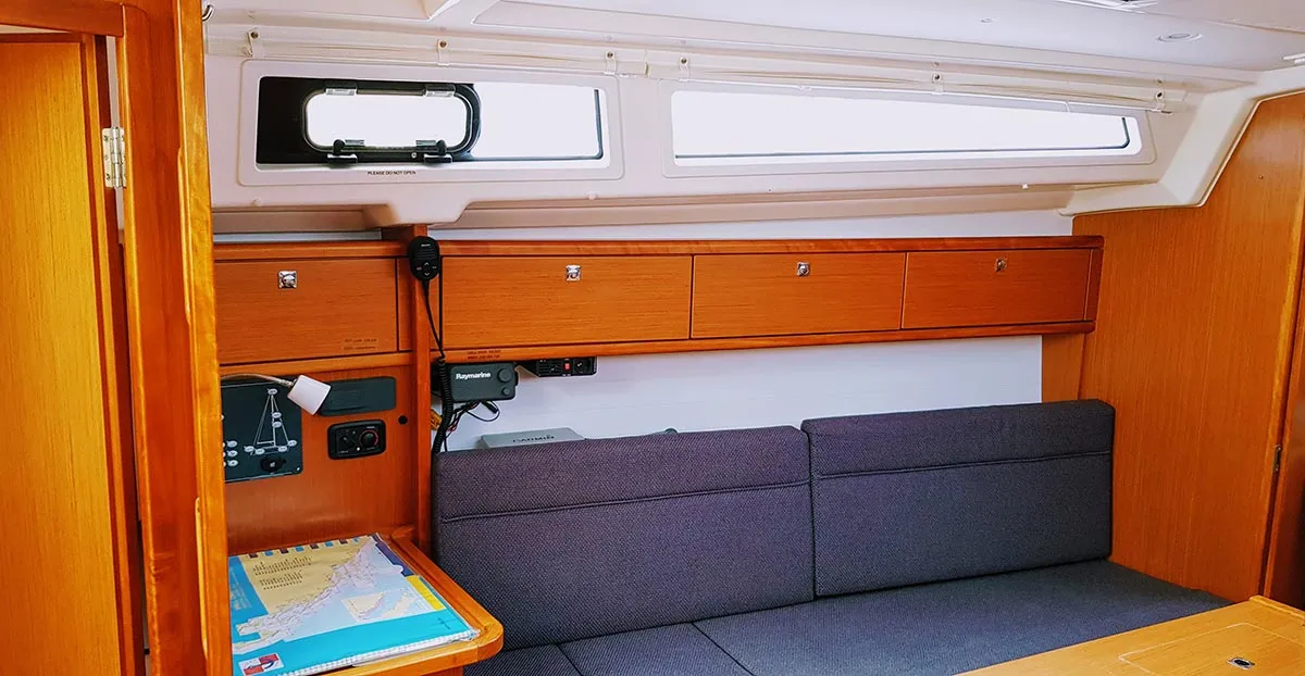 Salon of Salsa, a Bavaria Cruiser 33 sailboat at Zadar, Croatia