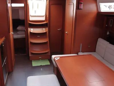 Salon of Fun Planet, a Dufour 460 Grand Large sailboat at Marsala, Italy