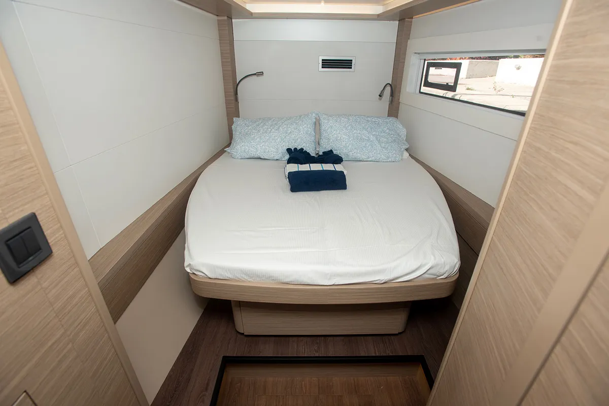 Cabin on Kokomo , a Lagoon 46 catamaran at Road Town, British Virgin Islands
