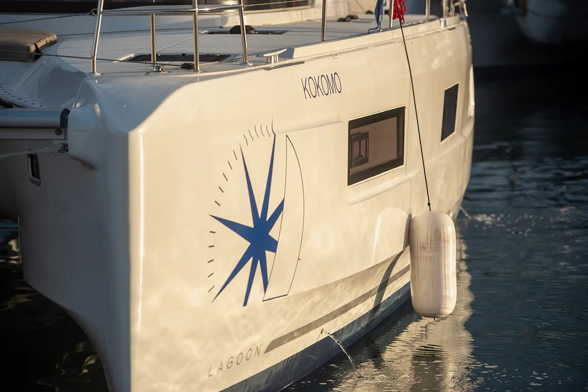 Kokomo , a Lagoon 46 catamaran at Road Town, British Virgin Islands