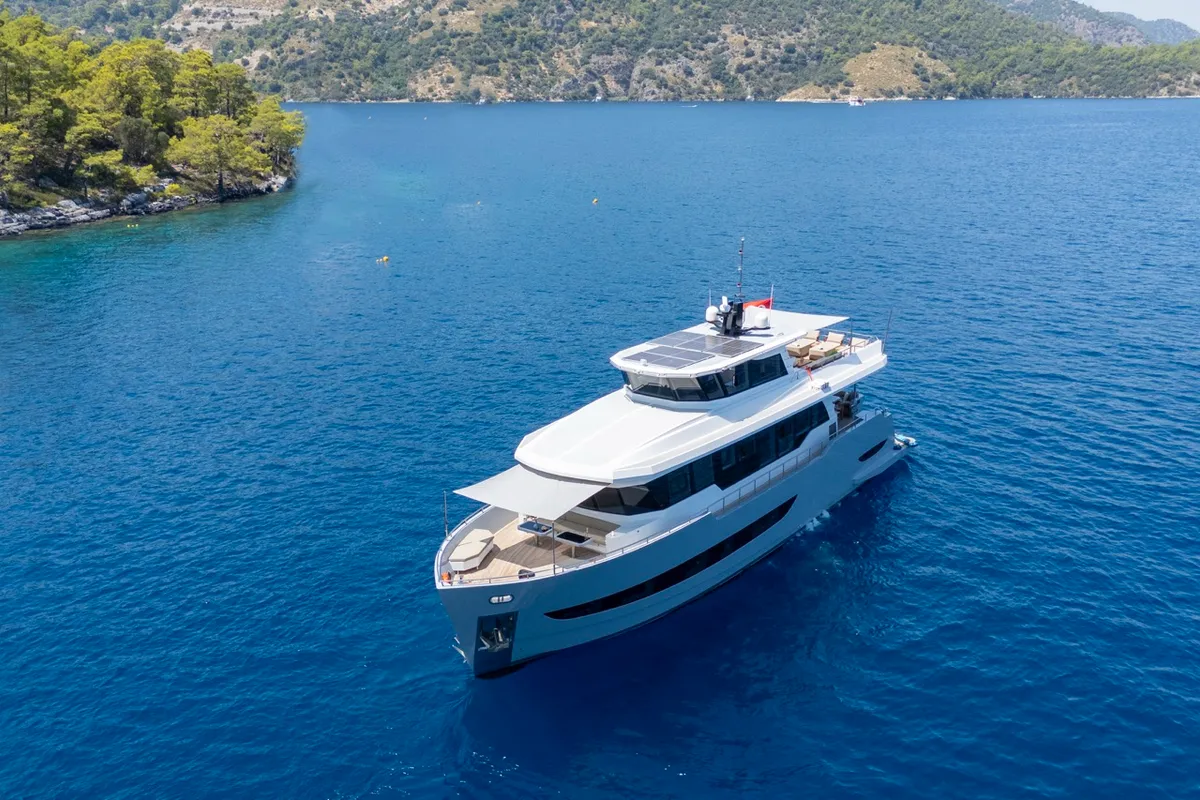 Özde 2, a Custom Made PLT 85 Trawler motor yacht at Fethiye, Turkey