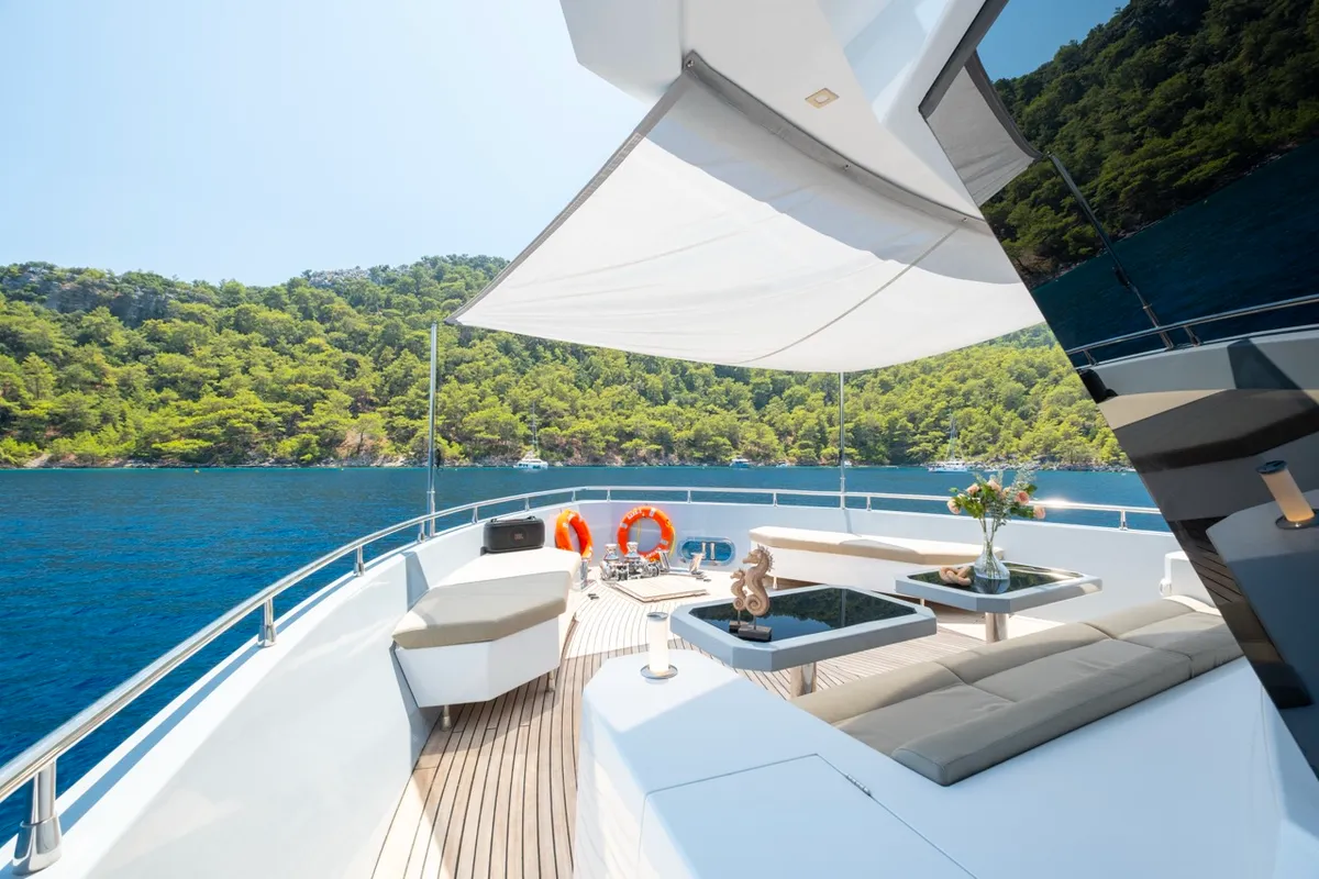 Özde 2, a Custom Made PLT 85 Trawler motor yacht at Fethiye, Turkey