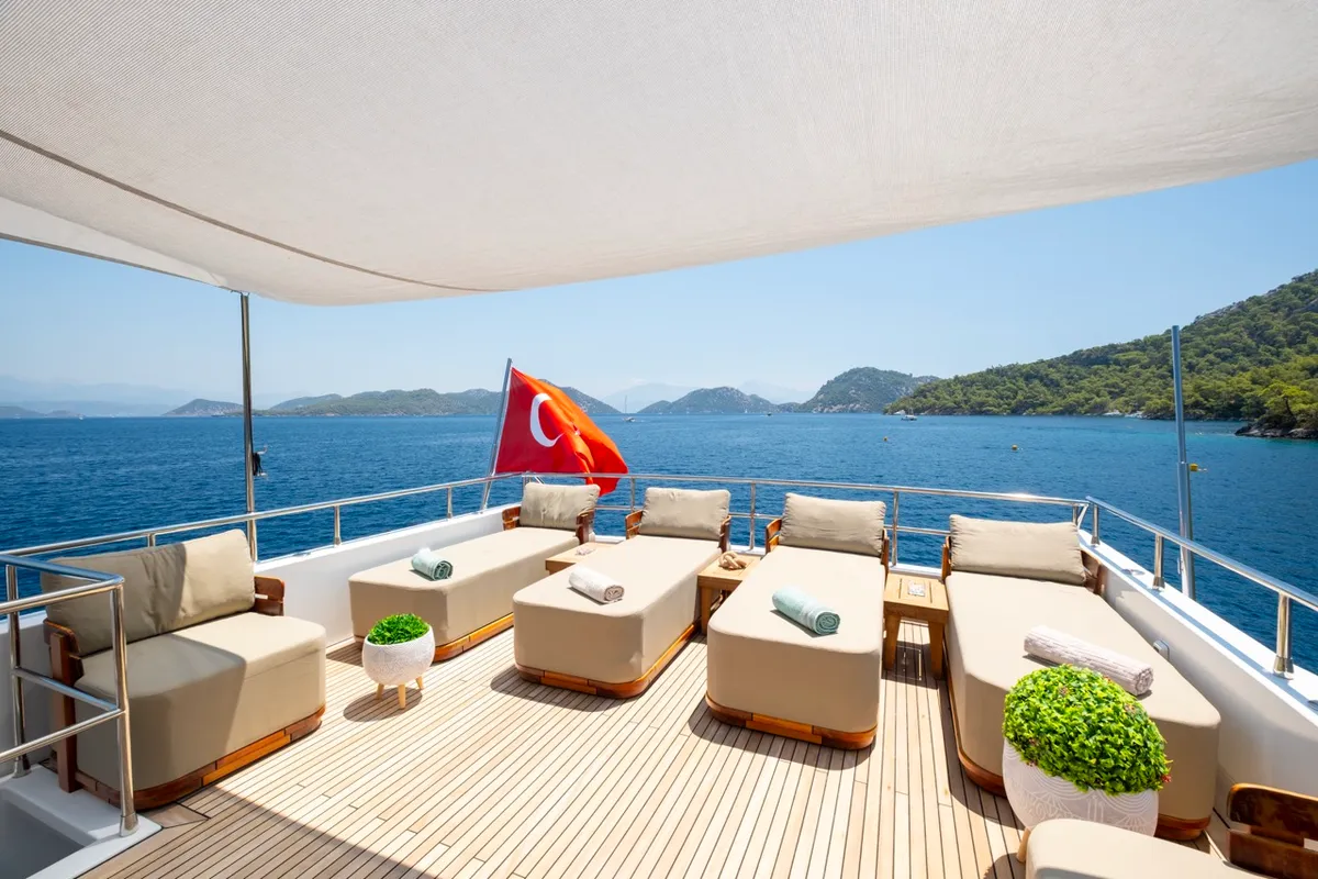 Özde 2, a Custom Made PLT 85 Trawler motor yacht at Fethiye, Turkey