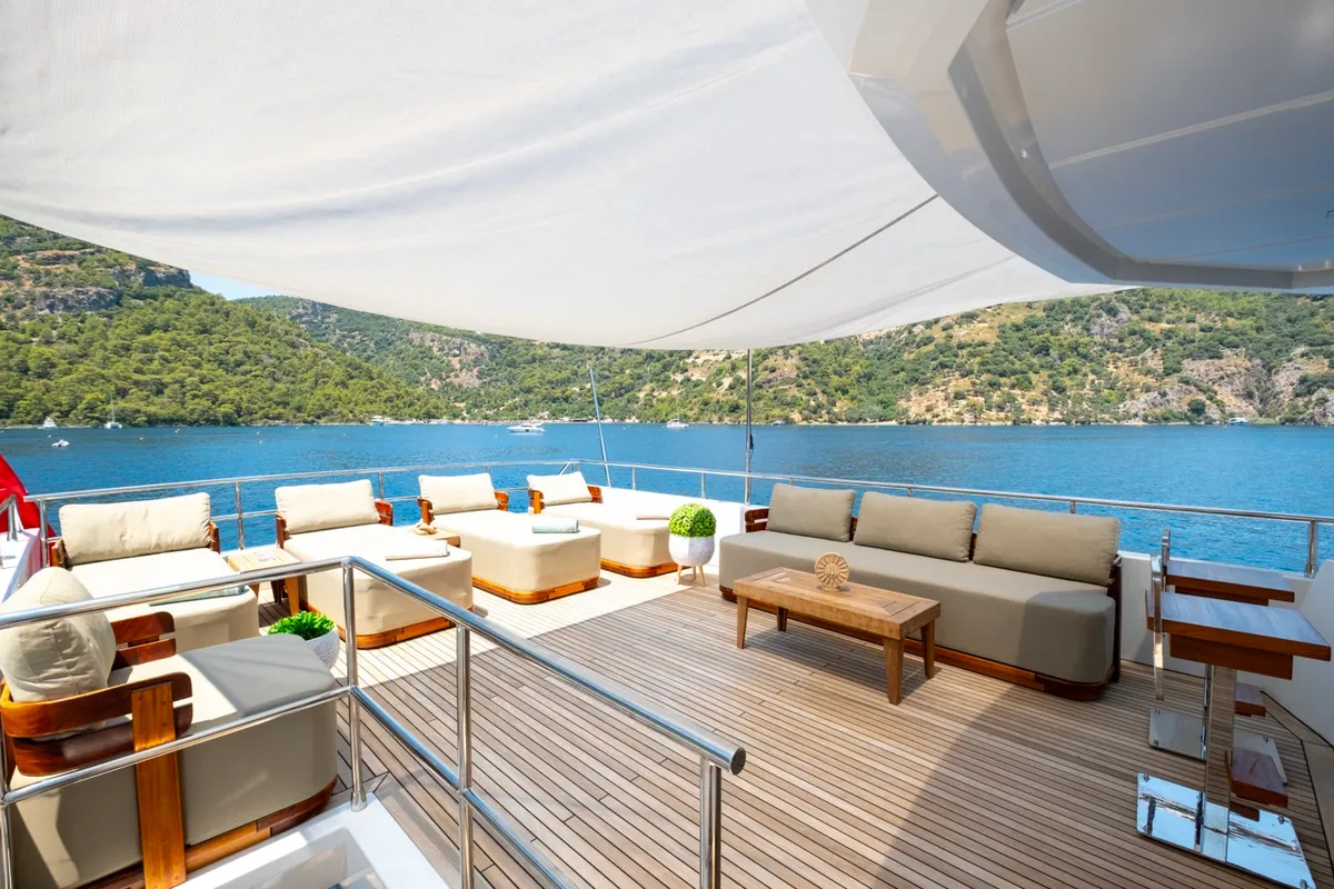 Özde 2, a Custom Made PLT 85 Trawler motor yacht at Fethiye, Turkey