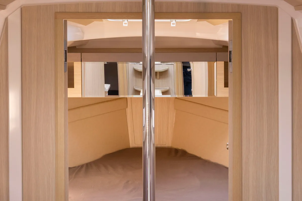Cabin on Zatoka Kula, a Northman Maxus 34 sailboat at Sztynort, Poland