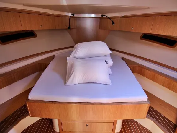 Cabin on Bianca, a SAS - Vektor Adriana 44 motor yacht at Općina Sukošan, Croatia
