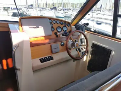 Cockpit of Bianca, a SAS - Vektor Adriana 44 motor yacht at Općina Sukošan, Croatia