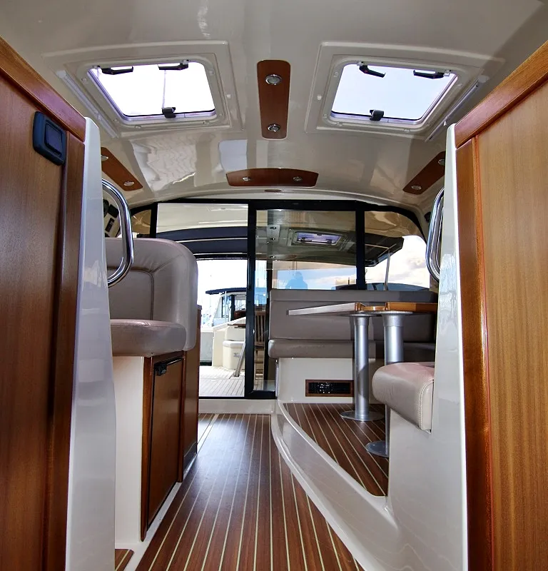 Salon of Bianca, a SAS - Vektor Adriana 44 motor yacht at Općina Sukošan, Croatia