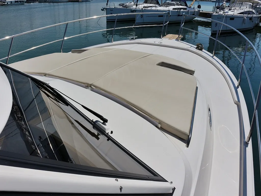 Deck of Bianca, a SAS - Vektor Adriana 44 motor yacht at Općina Sukošan, Croatia