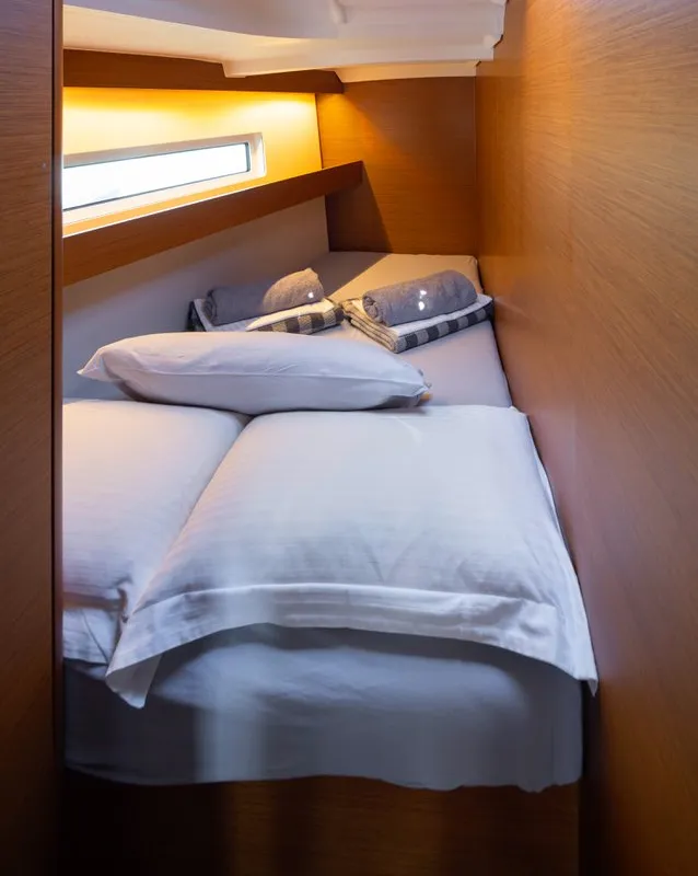 Cabin on Asteri, a Jeanneau Sun Odyssey 440 sailboat at Municipal Unit of Lefkada, Greece