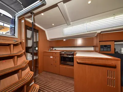 Galley of Bella, a Bavaria C42 sailboat at Općina Sukošan, Croatia