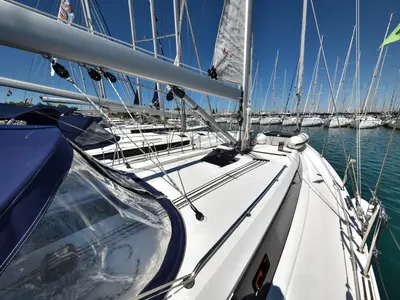 Galley of Bella, a Bavaria C42 sailboat at Sukošan, Croatia