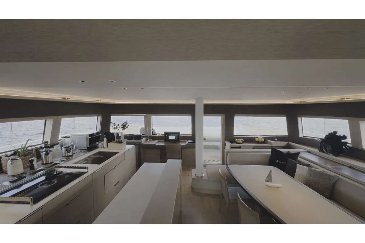 Galley of TriWing Endor, a Lagoon Sixty 5 catamaran at Grad Kaštela, Croatia