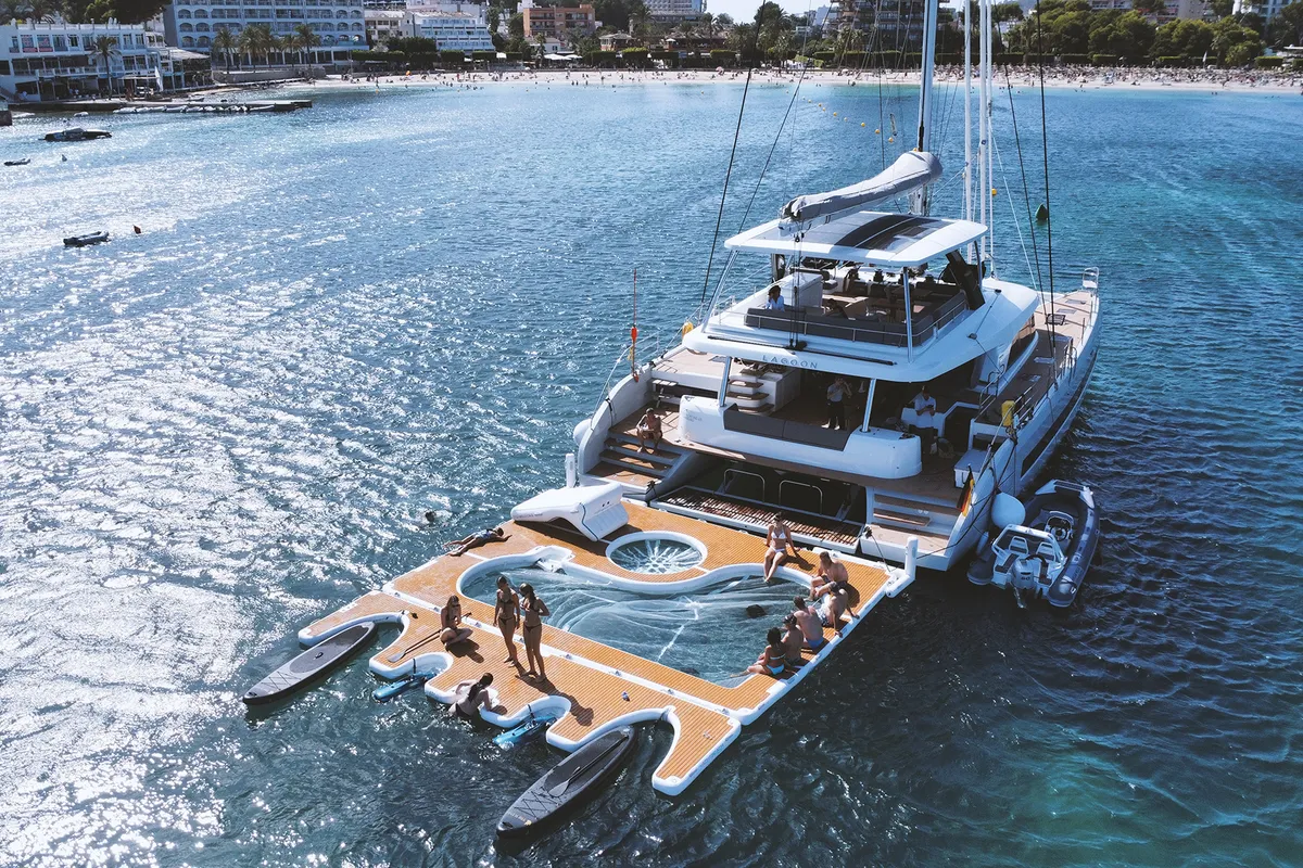 TriWing Endor, a Lagoon Sixty 5 catamaran at Grad Kaštela, Croatia