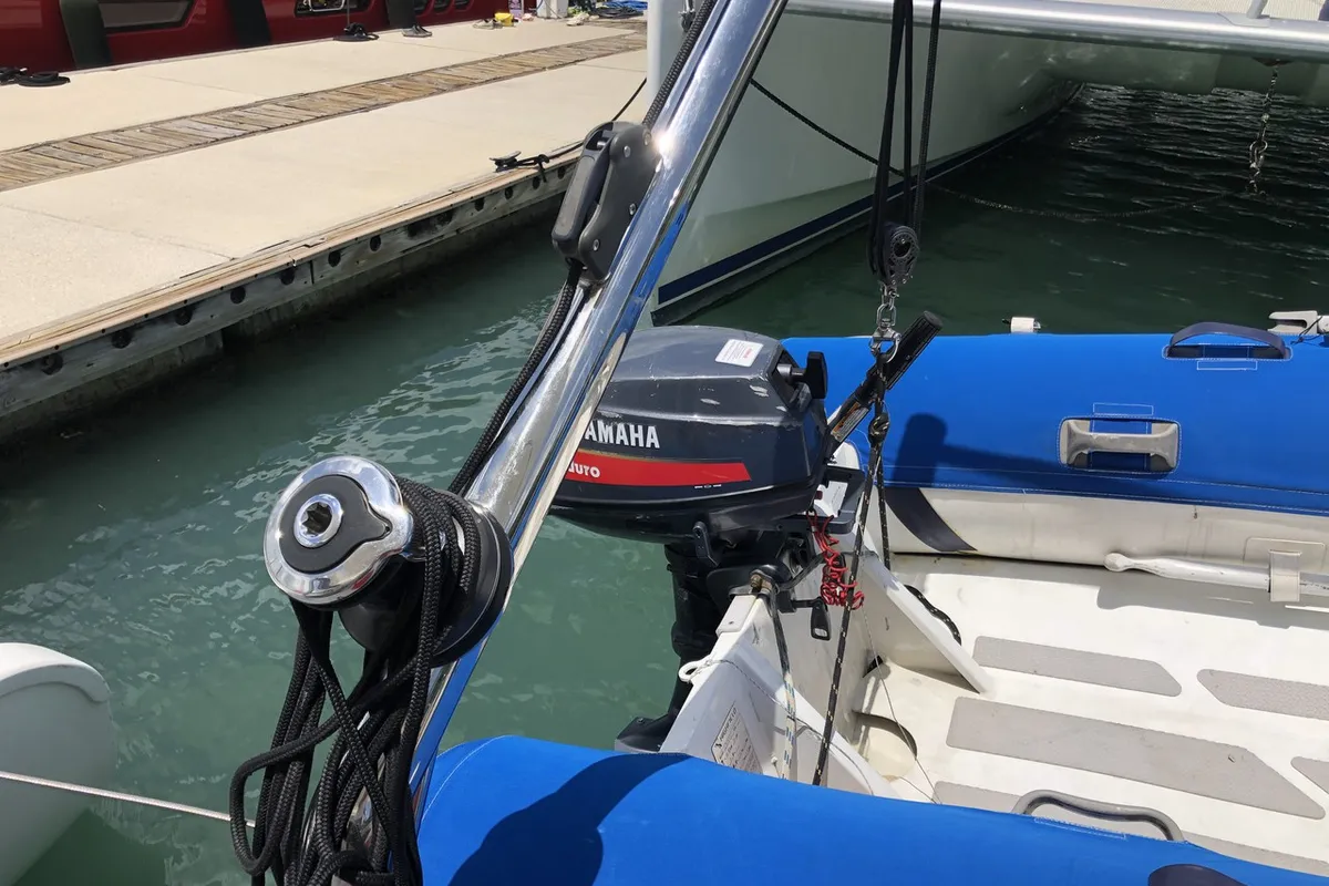 Kirsty B, a Custom Made Matrix Vision 450 catamaran at Mai Khao, Thailand