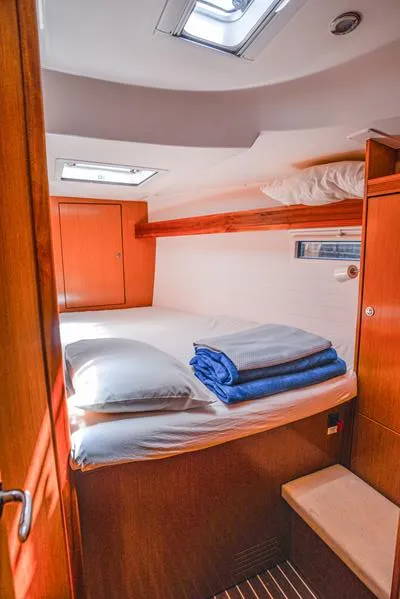 Cabin on Santa Maria, a Bavaria Cruiser 45 sailboat at Fethiye, Turkey