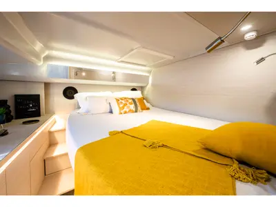 Cabin on Premium, a Gulet Yot 36 catamaran at Capo d'Orlando, Italy