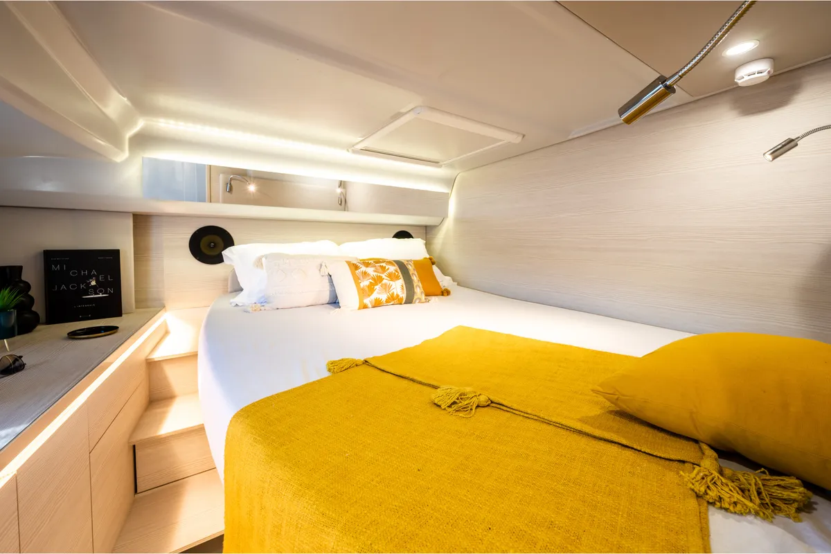 Cabin on Premium, a Gulet Yot 36 catamaran at Capo d'Orlando, Italy