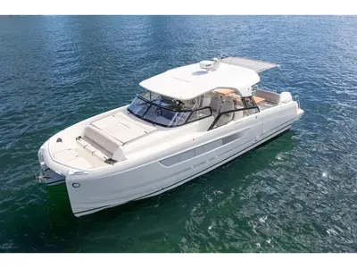 Exterior view of Premium, a Gulet Yot 36 catamaran at Capo d'Orlando, Italy