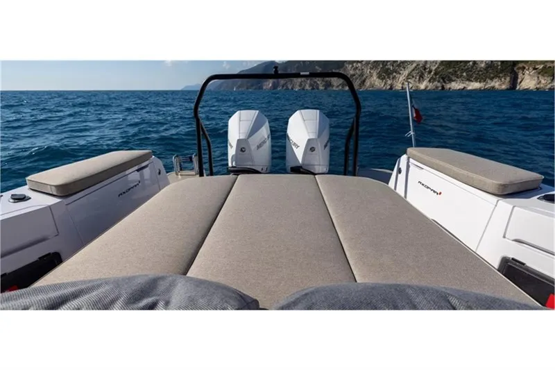 Deck of Axopar 37 XC Cross Cabin, a motorboat at Athens, Greece