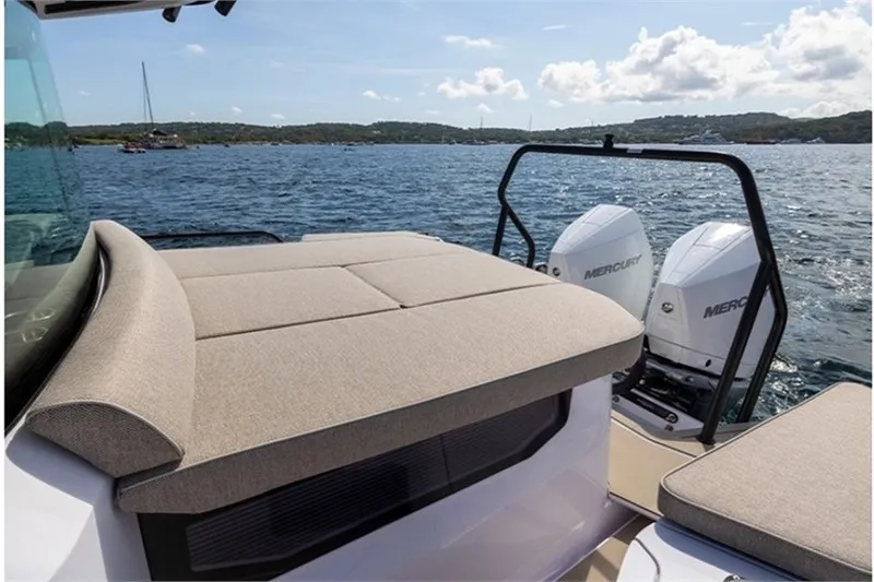 Deck of Axopar 37 XC Cross Cabin, a motorboat at Athens, Greece
