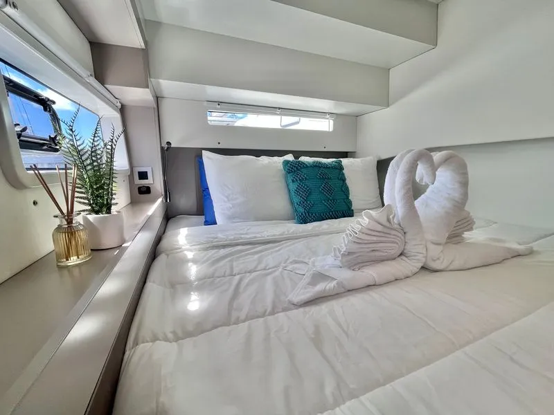 Cabin on Hard Deck, a Bali 4.2 catamaran at Parham Town, British Virgin Islands