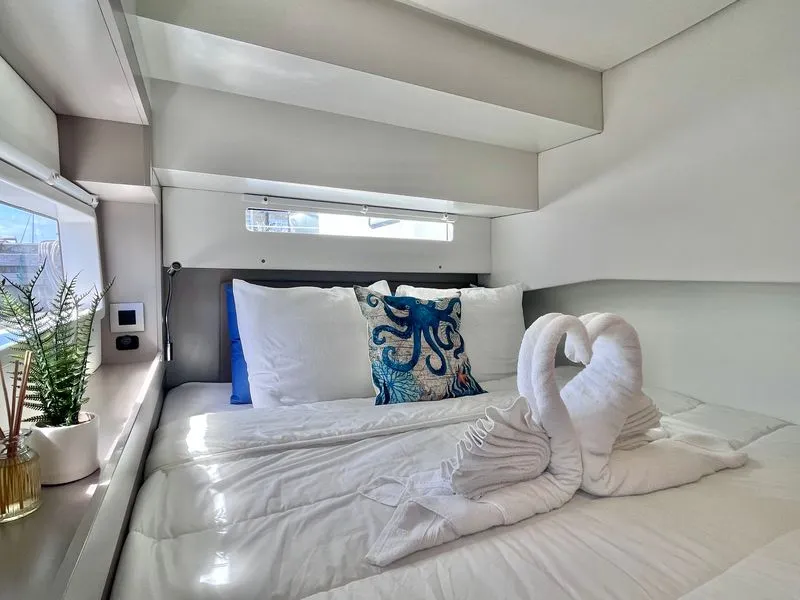Cabin on Hard Deck, a Bali 4.2 catamaran at Parham Town, British Virgin Islands