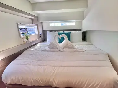 Cabin on Hard Deck, a Bali 4.2 catamaran at Parham Town, British Virgin Islands