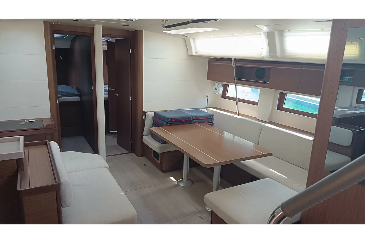 Salon of Alba, a Beneteau Oceanis 51.1 sailboat at Dubrovnik, Croatia