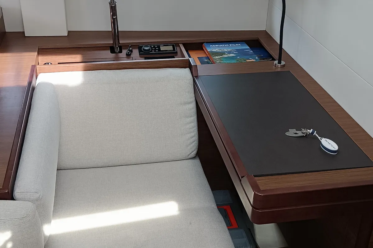 Salon of Alba, a Beneteau Oceanis 51.1 sailboat at Dubrovnik, Croatia