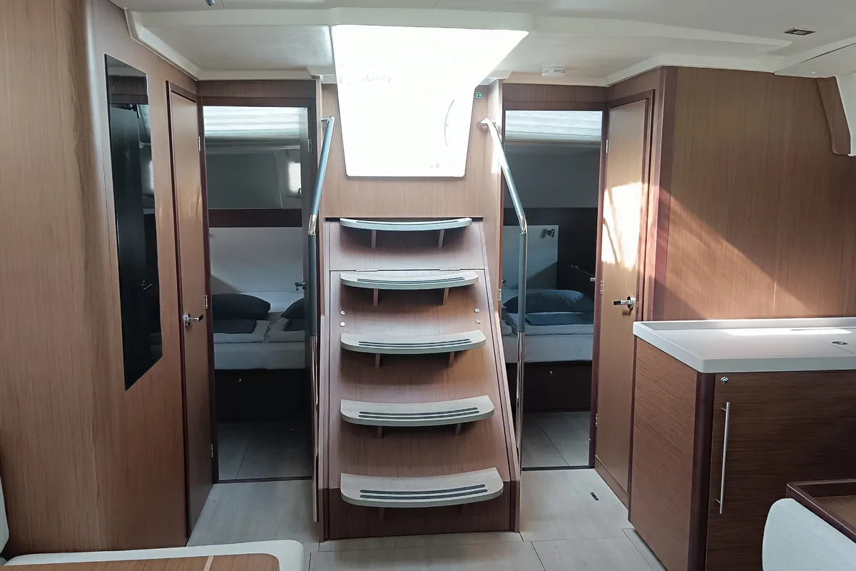 Salon of Alba, a Beneteau Oceanis 51.1 sailboat at Dubrovnik, Croatia