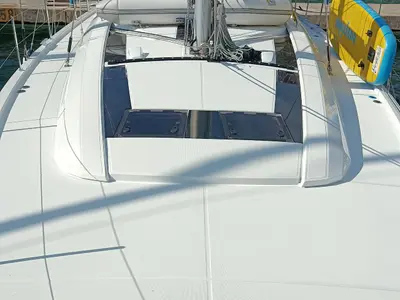 Deck of Alba, a Beneteau Oceanis 51.1 sailboat at Dubrovnik, Croatia