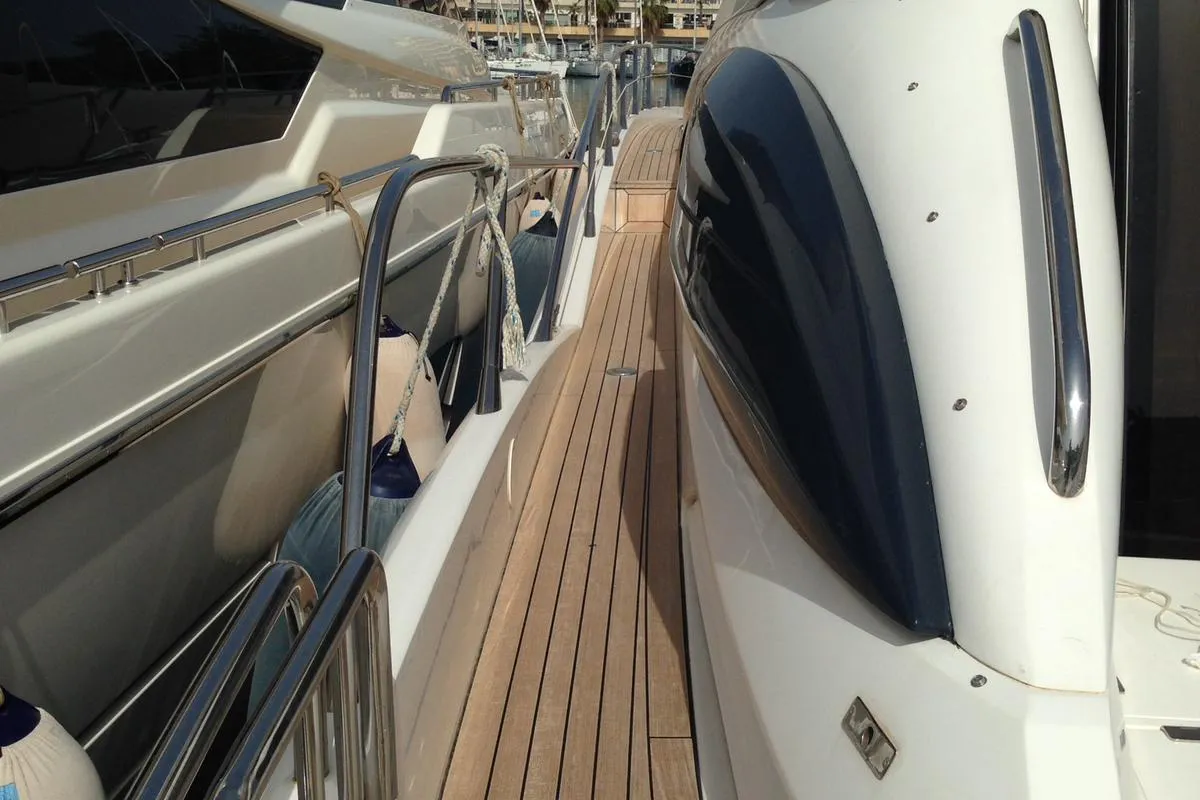 Anita II, a Sunseeker Predator 75 motor yacht at Augusta, Italy