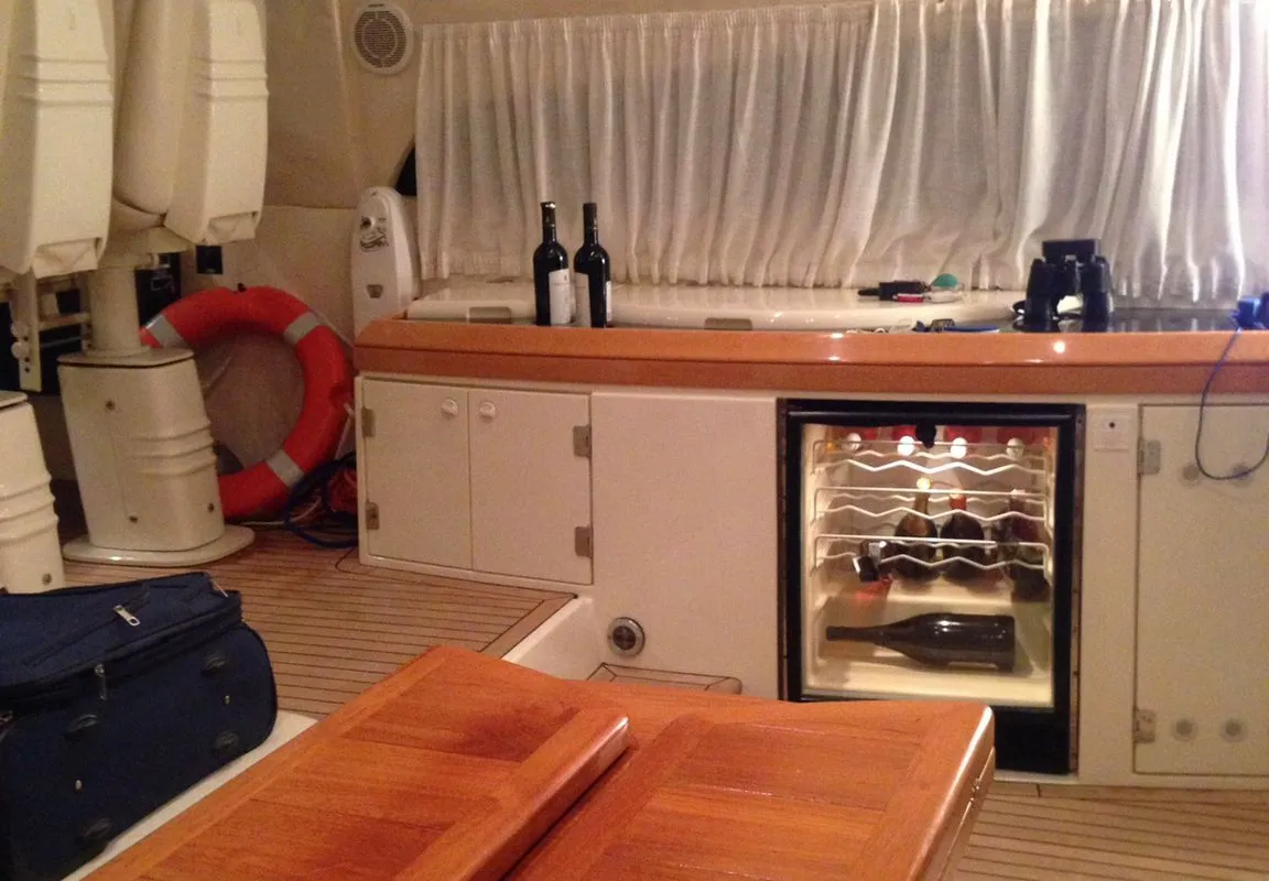 Anita II, a Sunseeker Predator 75 motor yacht at Augusta, Italy