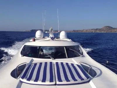 Anita II, a Sunseeker Predator 75 motor yacht at Augusta, Italy