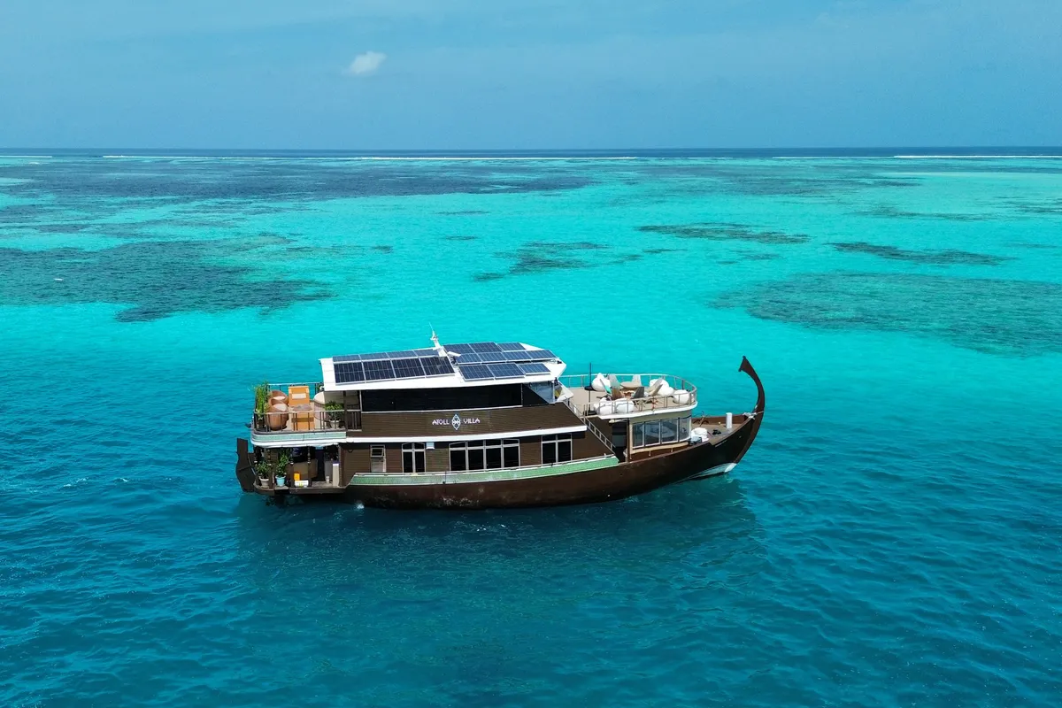 Exterior view of Gulet Motoryacht, a motor yacht at Malé, Maldives