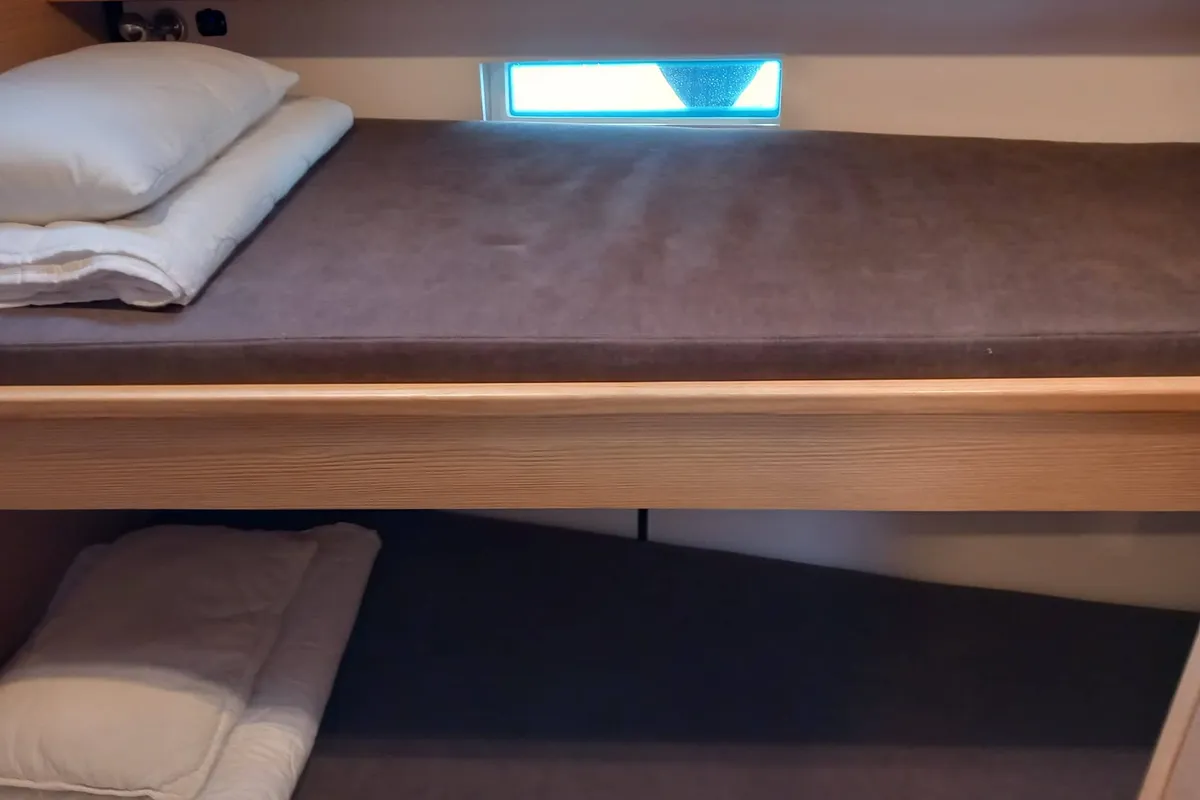 Cabin on KATHARINA, a D&D Kufner 56 sailboat at Trogir, Croatia