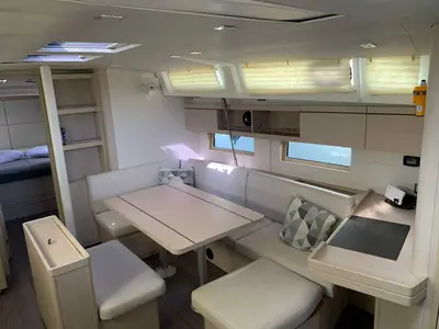 Cabin on Kebiwan, a Beneteau Oceanis 46.1 sailboat at Athens, Greece