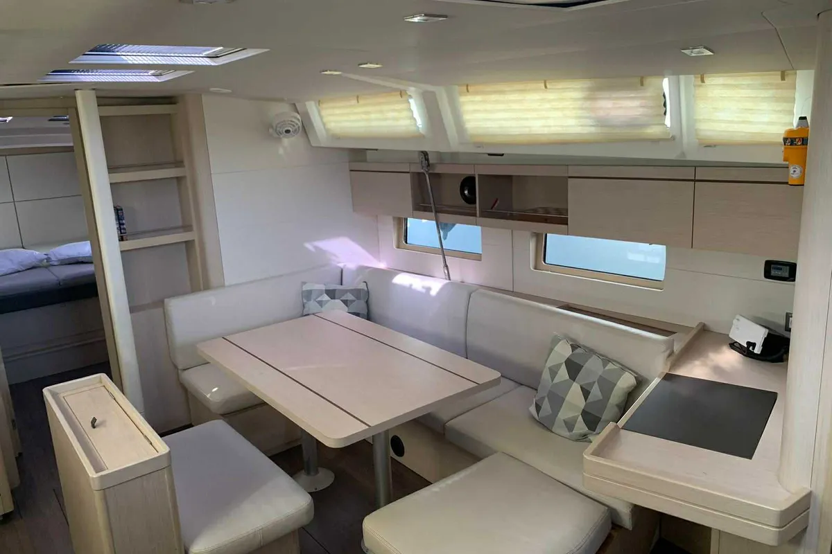 Cabin on Kebiwan, a Beneteau Oceanis 46.1 sailboat at Athens, Greece