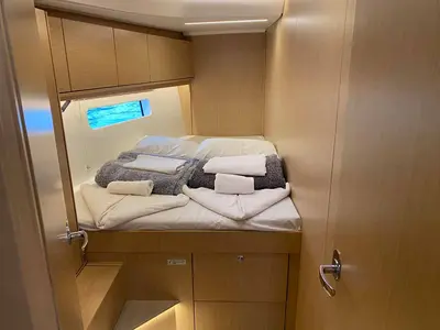 Cabin on Rana, a Bavaria C46 sailboat at Fethiye, Turkey