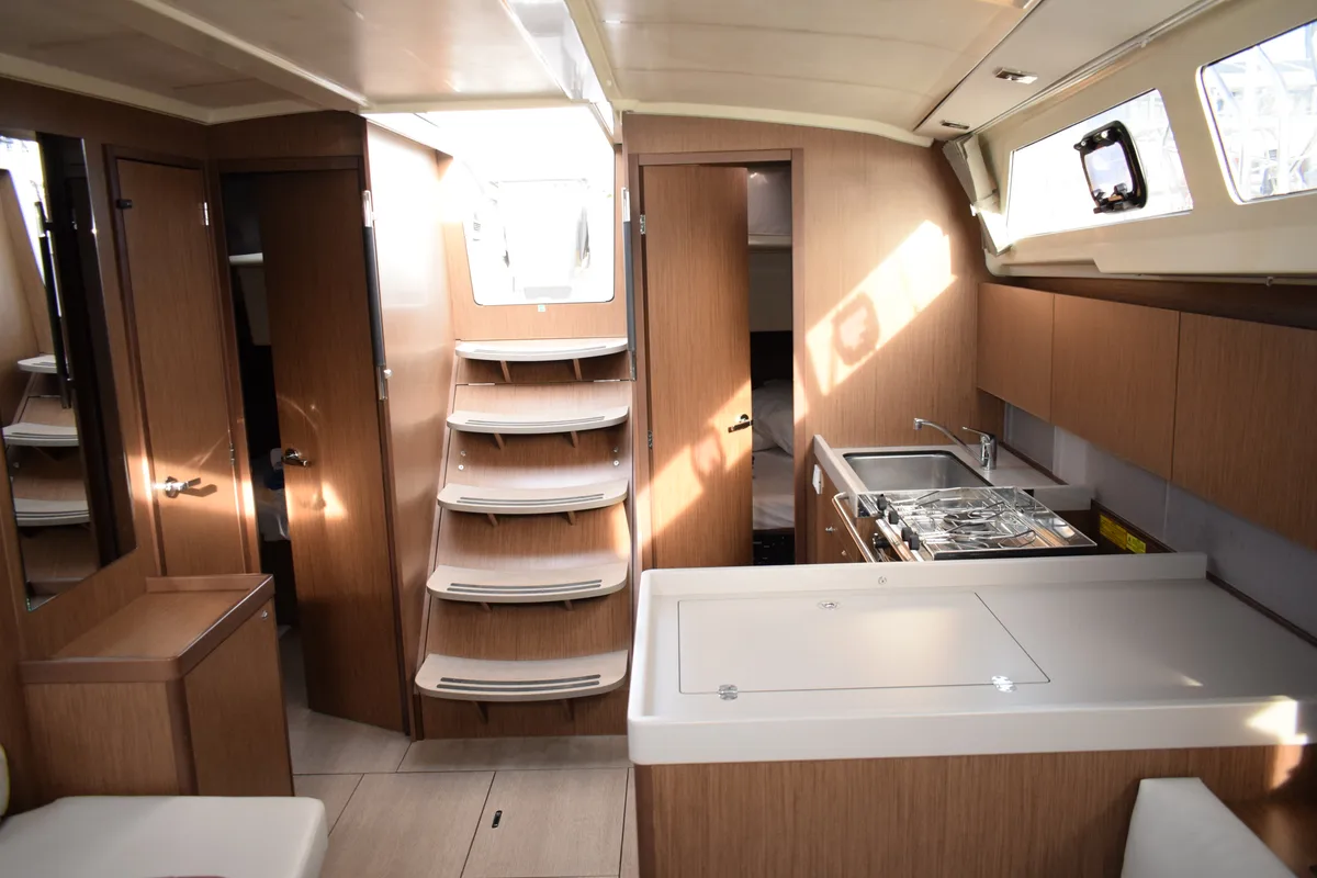Galley of Maera, a Beneteau Oceanis 41.1 sailboat at Volos, Greece