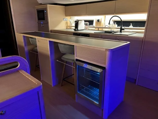 Galley of Sofia Blu, a D&D Kufner 54 Exclusive sailboat at Salerno, Italy