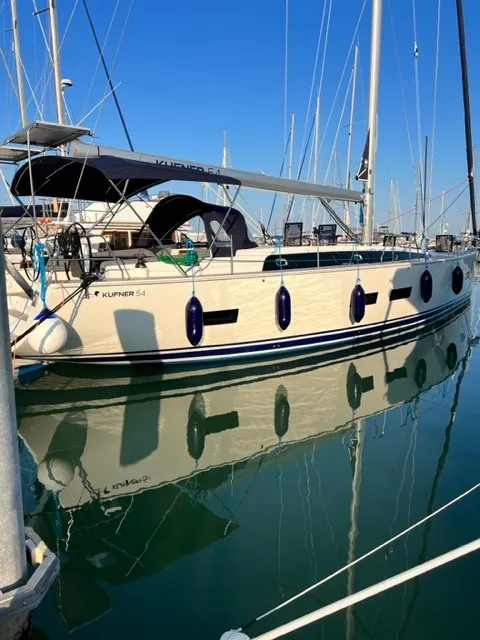 Exterior view of Sofia Blu, a D&D Kufner 54 Exclusive sailboat at Salerno, Italy