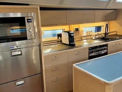 Galley of Sofia Blu, a D&D Kufner 54 Exclusive sailboat at Salerno, Italy