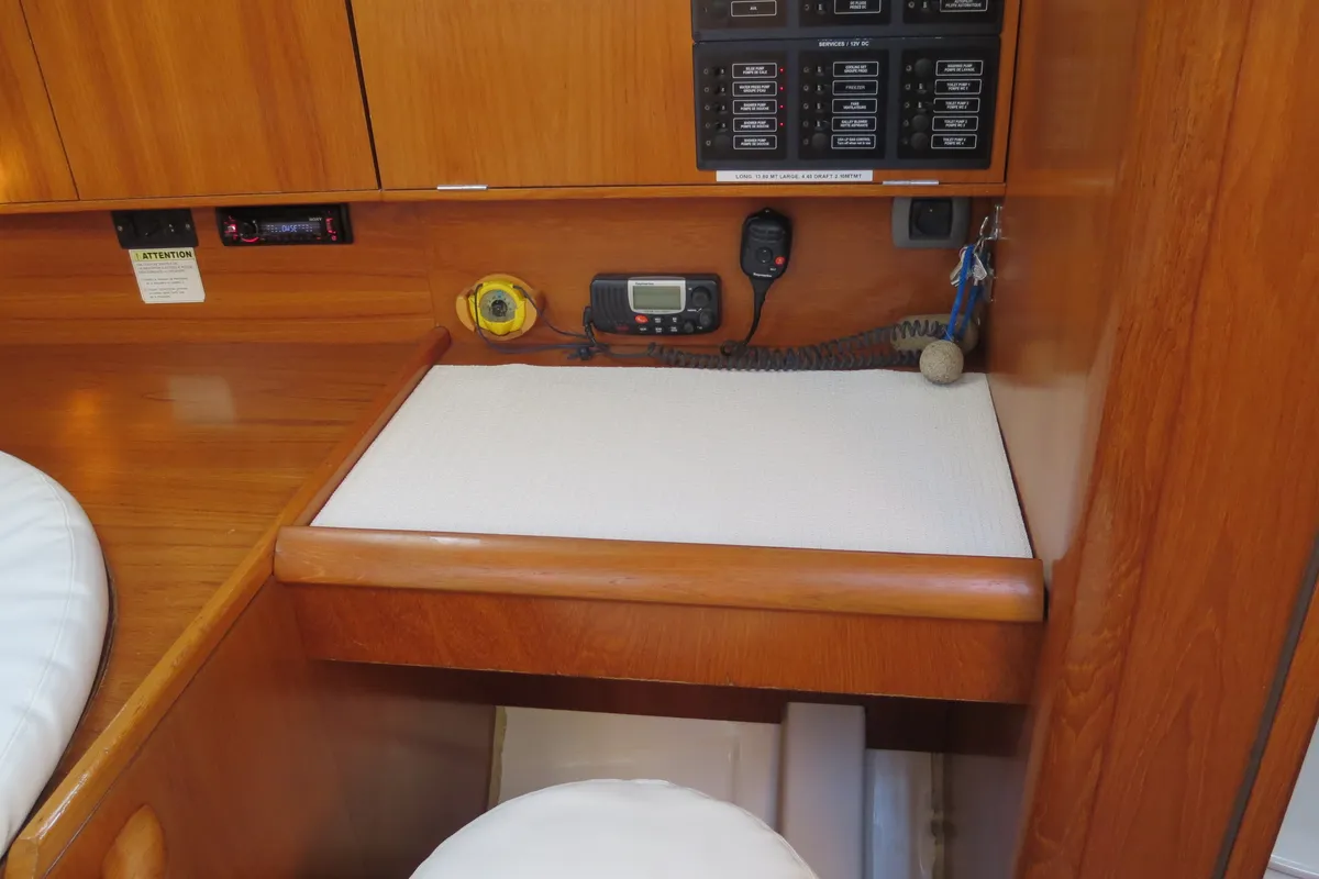 Mondox, a Jeanneau Sun Odyssey 45 sailboat at Fezzano, Italy
