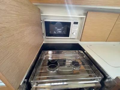 Galley of Elysium, a Elan Impression 45 sailboat at Zadar, Croatia